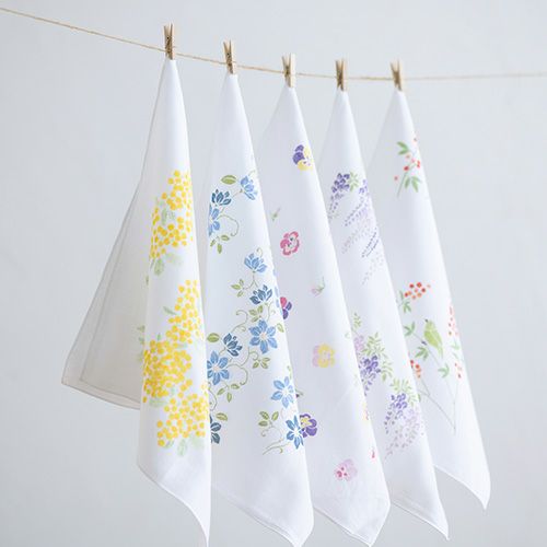 ガーゼはんかち【袋入】満開桜 ピンク | ふろしき むす美 オンライン