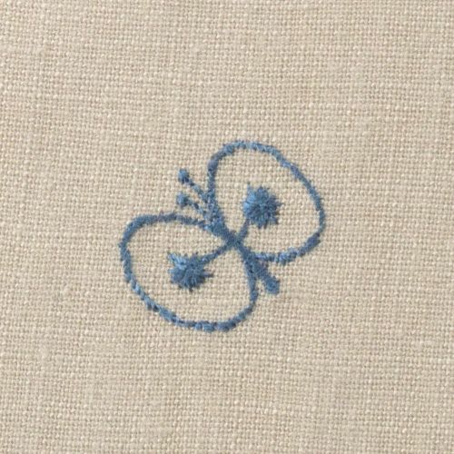 50 ミナ ペルホネン リネン刺繍 choucho ライトグレー | ふろしき むす美 オンライン