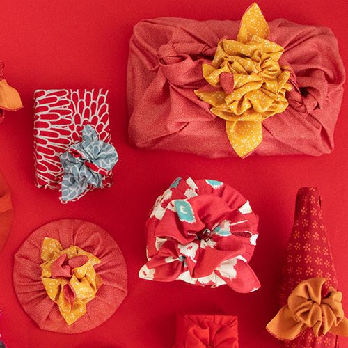 90 リバーシブル 鮫 アカ/キ | ふろしき むす美 オンライン