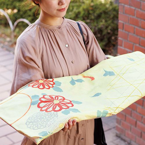 145 晴れ着つつみ 菊 イエロー | ふろしき むす美 オンライン