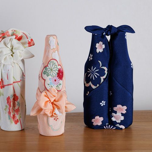 二巾 レーヨンちりめん こよみ 昼夜桜 コン | ふろしき むす美